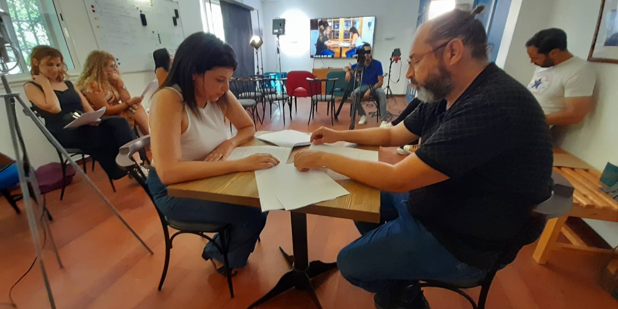 working with the different parts of the script