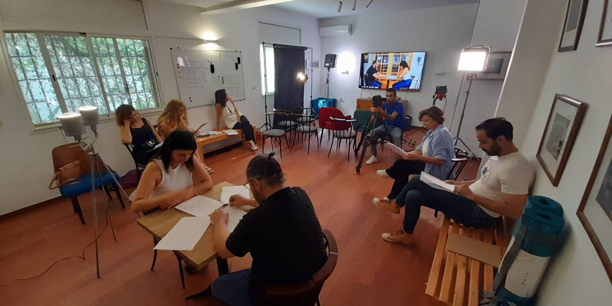 a pairs final performance of a scene